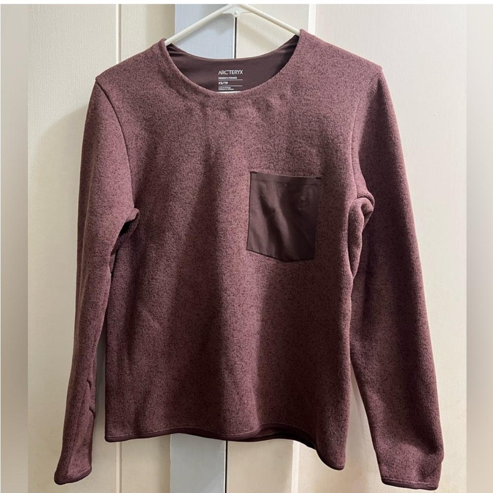 Arc'teryx Women's Maroon Crew Neck Sweater -XS Burgundy